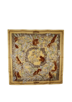 Hermès Pre-Owned 20th Century Casse Noisette Silk Scarf 90 scarves - Brown