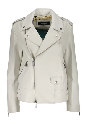 DSQUARED2 leather jacket - Neutrals