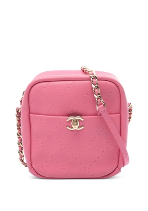 CHANEL Pre-Owned 2018 matelasse chain shoulder bag - Pink