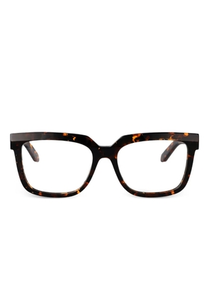 Off-White Eyewear tortoiseshell-effect glasses - Brown