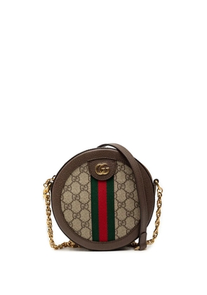 Gucci Pre-Owned 2016-2026 Mini GG Supreme Round Ophidia crossbody bag - Brown