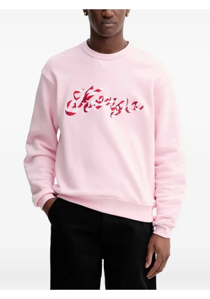 Kenzo embroidered crew neck sweatshirt - Pink