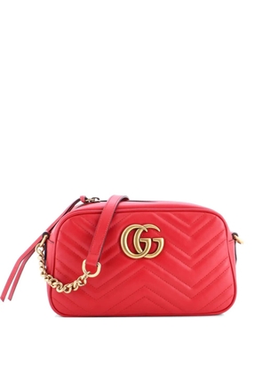 Gucci Pre-Owned GG Marmont Shoulder Bag Matelasse Leather Mini crossbody bag - Red