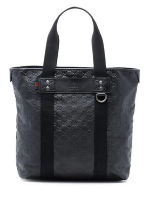 Gucci Pre-Owned 2016-2026 Guccissima Web tote bag - Black
