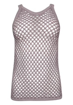 diotima Marina open-knit top - Neutrals