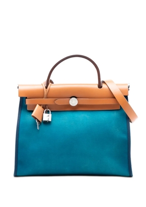 Hermès Pre-Owned 2013 Toile Herbag Zip 31 satchel - Blue