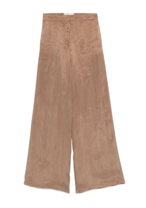 Blumarine gabardine trousers - Brown