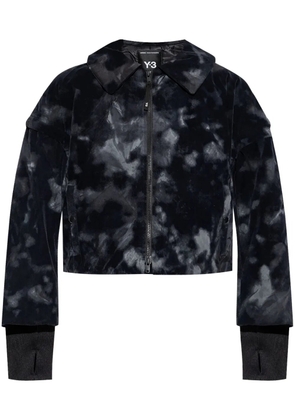 Y-3 all-over print padded jacket - Black