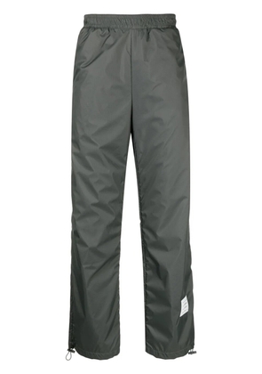 Thom Browne logo-patch sheer-ripstop track pants - Grey