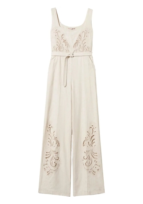 TWINSET broderie-anglaise jumpsuit - White