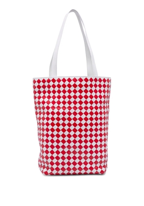 Bottega Veneta Pre-Owned 2012-2026 Nappa Intrecciato Check Avenue tote bag - Red