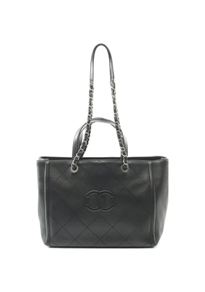 CHANEL Pre-Owned 2018 logo-detail two-way tote bag - Black