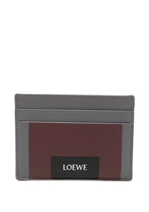 LOEWE panelled leather cardholder - Grey