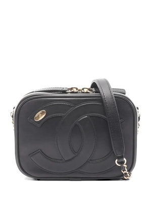 CHANEL Pre-Owned 2019 big coco mark lambskin shoulder bag - Black