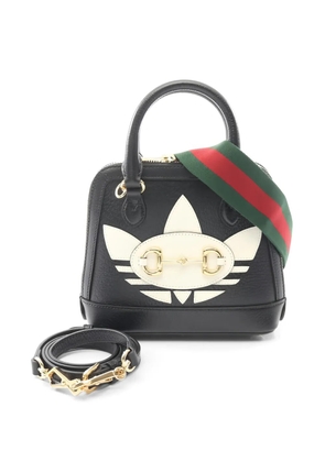 Gucci Pre-Owned x Adidas 1955 mini horsebit-detail tote bag - Black
