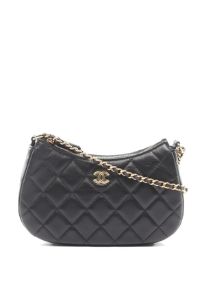 CHANEL Pre-Owned 2021 diamond-quilting chain shoulder bag - Black