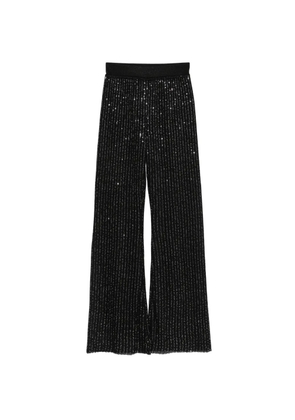 Missoni embellished wide palazzo pants - Black