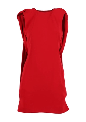 Alberta Ferretti draped mini dress - Red