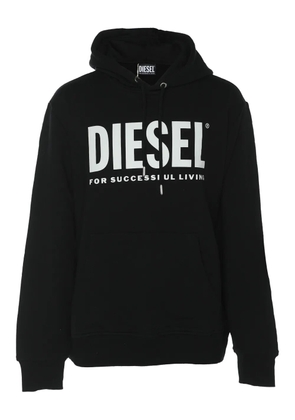 Diesel logo-print hoodie - Black