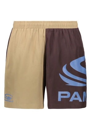 Perks And Mini logo-print two-tone swim shorts - Neutrals