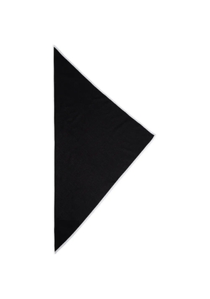 Emporio Armani trimmed scarf - Black