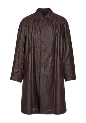 Ferragamo button-up parka - Brown