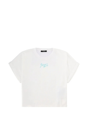 Balmain rolled-sleeve T-shirt - White