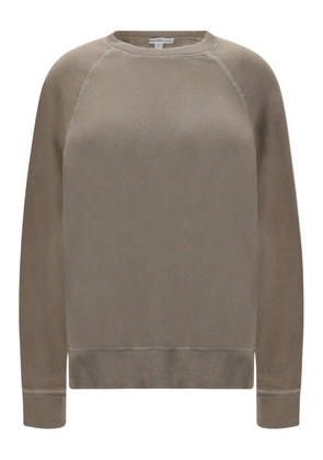 James Perse Vintage French Terry raglan-sleeve ribbed-cuff jersey - Neutrals