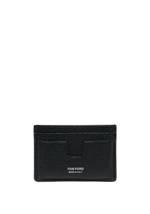 TOM FORD logo-print leather cardholder - Black