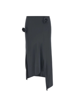 Coperni Flower slit mid skirt - Grey