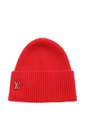 Louis Vuitton Pre-Owned 2022 x Yayoi Kusama ribbed logo beanie - Red