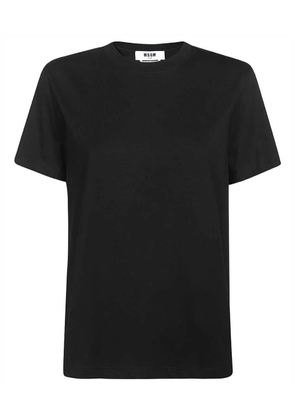 MSGM logo-print T-shirt - Black
