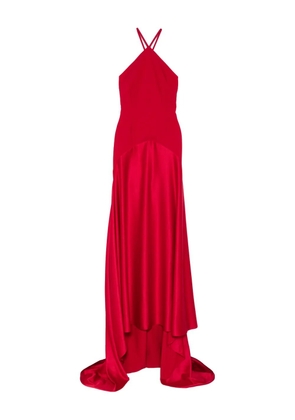 Solace London halter maxi dress - Red