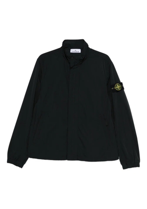 Stone Island logo-patch jacket - Black