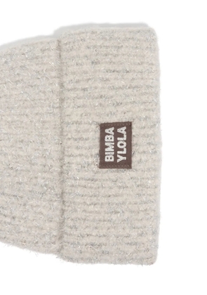 Bimba y Lola logo-patch hat - Neutrals