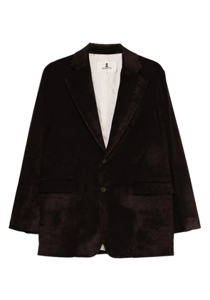 Barena velvet two-button jacket - Brown