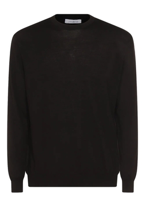 Malo crew-neck virgin-wool sweater - Black