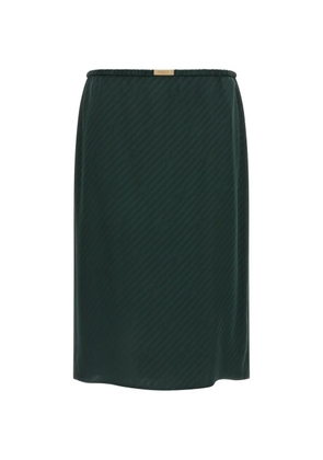 Gucci logo knit silk skirt - Green