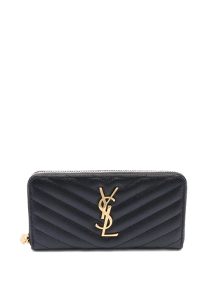 Saint Laurent Pre-Owned 2020s monogram zip-around wallet - Black