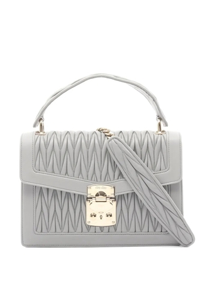 Miu Miu Pre-Owned 2010s matelassé leather crossbody bag - Grey