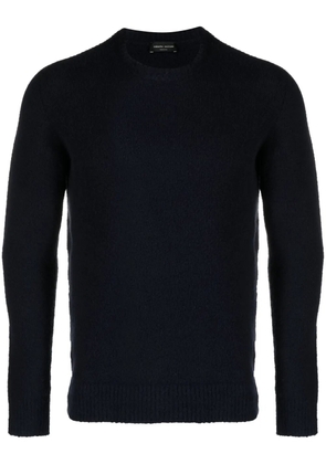 Roberto Collina crew-neck cotton-blend jumper - Blue