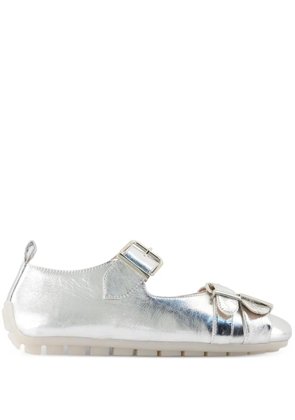 Simone Rocha buckle-detail ballet flats - Grey