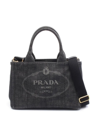 Prada Pre-Owned 2010s Canapa denim tote bag - Grey