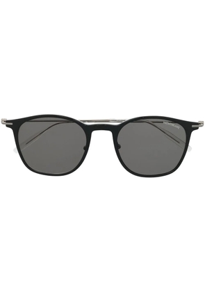 Montblanc round-frame tinted sunglasses - Black