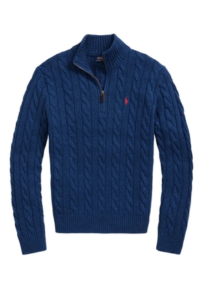 Polo Ralph Lauren cable-knit half-zip sweater - Blue