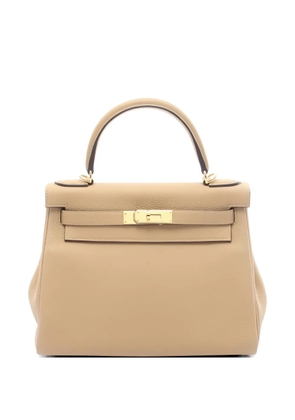 Hermès Pre-Owned 2025 28 Kelly leather tote bag - Neutrals