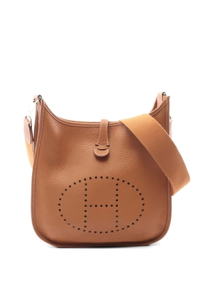 Hermès Pre-Owned 2009 PM Evelyn III Troyes perforated leather shoulder bag - Brown