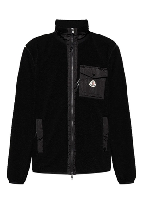 Moncler fleece patch-pocket sweater - Black