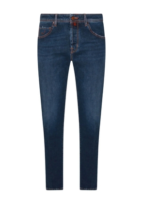 Jacob Cohën logo-patch jeans - Blue