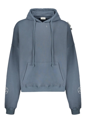 Isabella 1985 graphic-print cotton hoodie - Grey